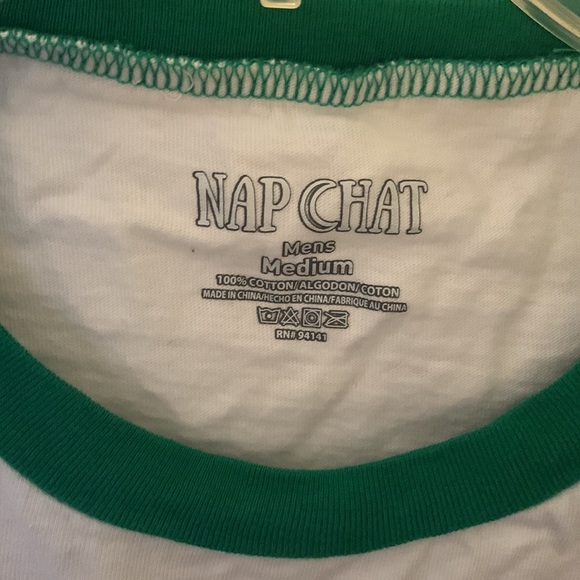 MENS MEDIUM 3-4 length Christmas shirt - Picture 2 of 3